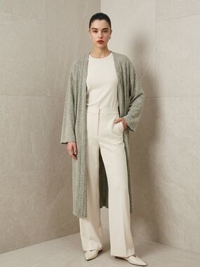 Soft Comfy Chic Gray Cardigan